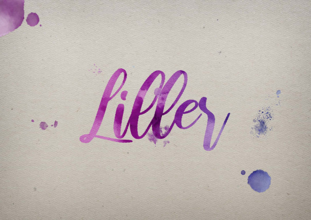 Free photo of Liller Watercolor Name DP