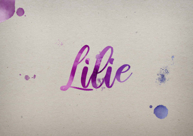 Free photo of Lilie Watercolor Name DP