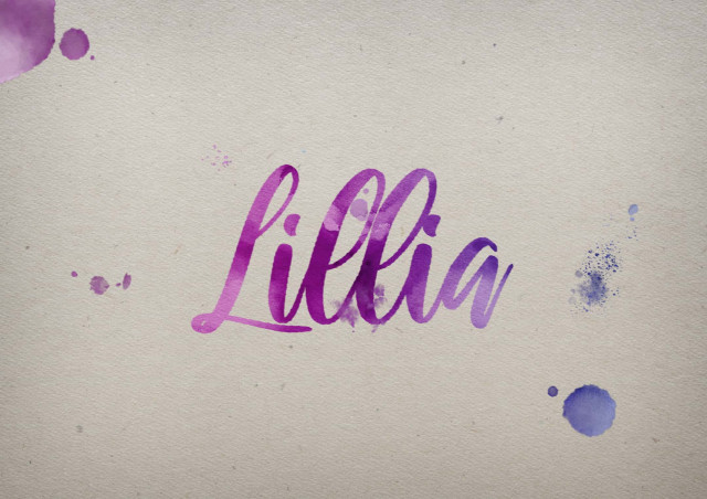 Free photo of Lillia Watercolor Name DP