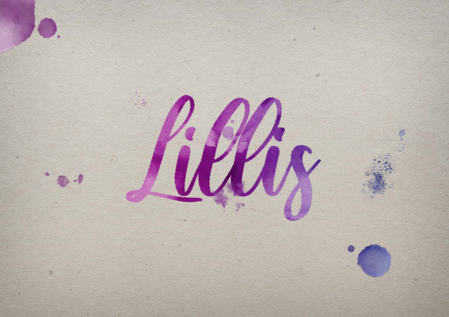 Free photo of Lillis Watercolor Name DP