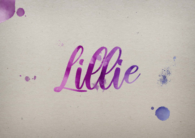 Free photo of Lillie Watercolor Name DP