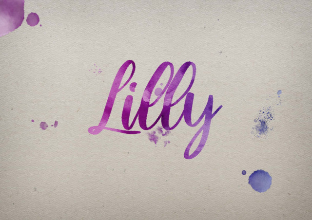 Free photo of Lilly Watercolor Name DP