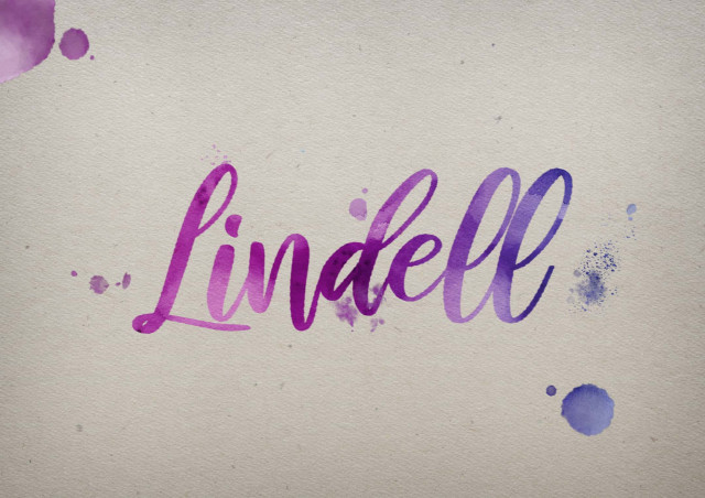 Free photo of Lindell Watercolor Name DP