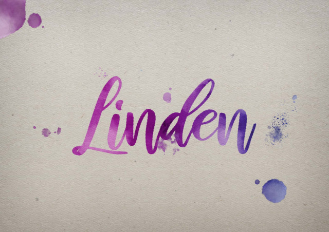Free photo of Linden Watercolor Name DP
