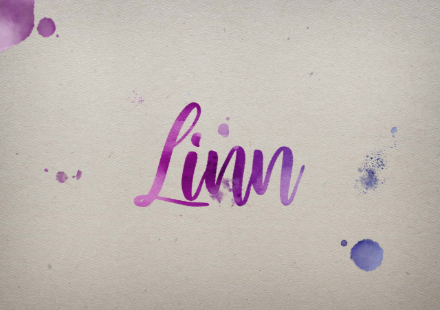 Free photo of Linn Watercolor Name DP