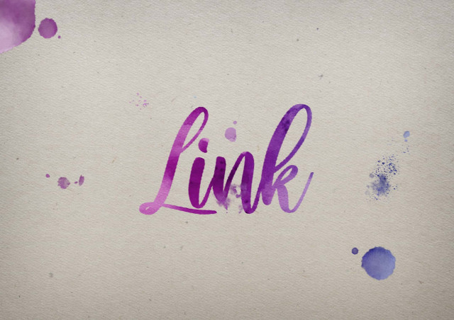 Free photo of Link Watercolor Name DP