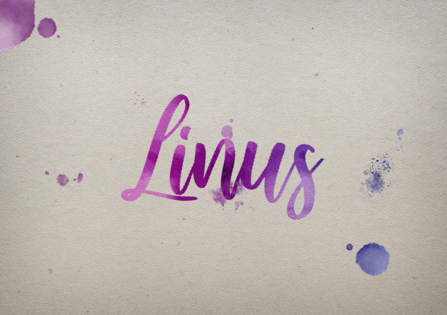 Free photo of Linus Watercolor Name DP