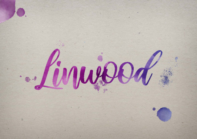 Free photo of Linwood Watercolor Name DP