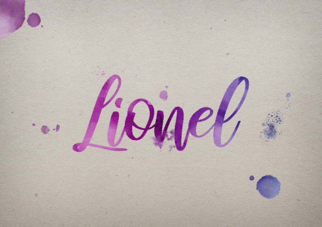 Free photo of Lionel Watercolor Name DP