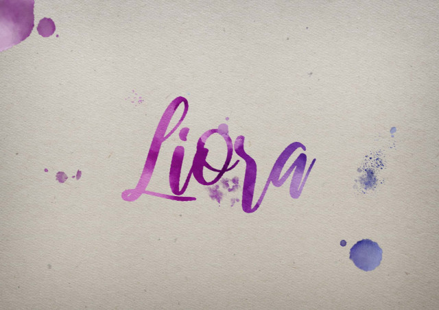 Free photo of Liora Watercolor Name DP
