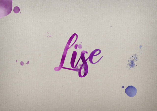 Free photo of Lise Watercolor Name DP