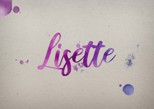 Free photo of Lisette Watercolor Name DP
