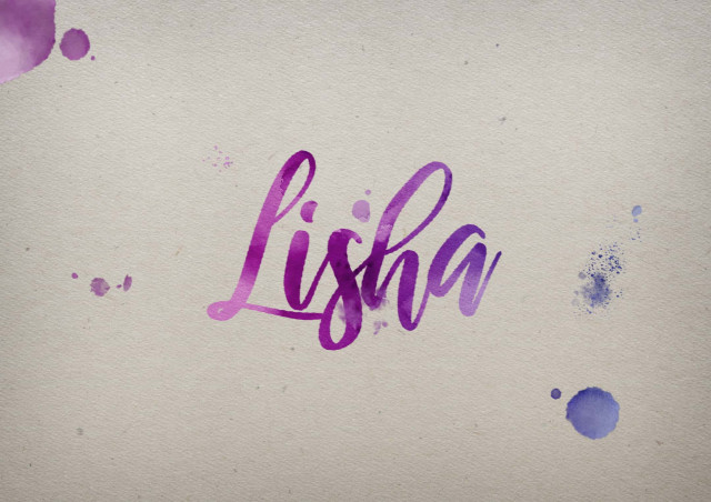 Free photo of Lisha Watercolor Name DP