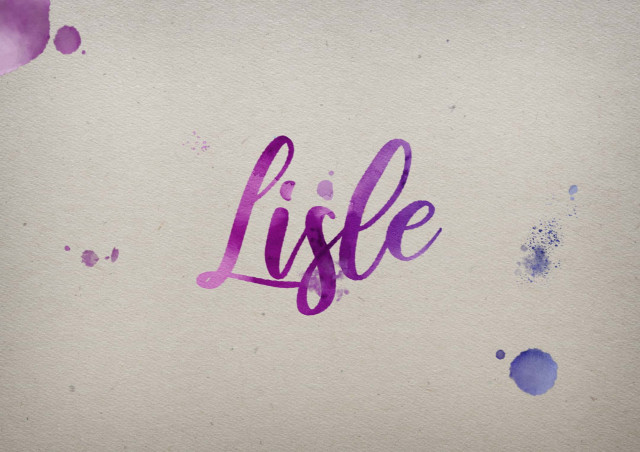 Free photo of Lisle Watercolor Name DP