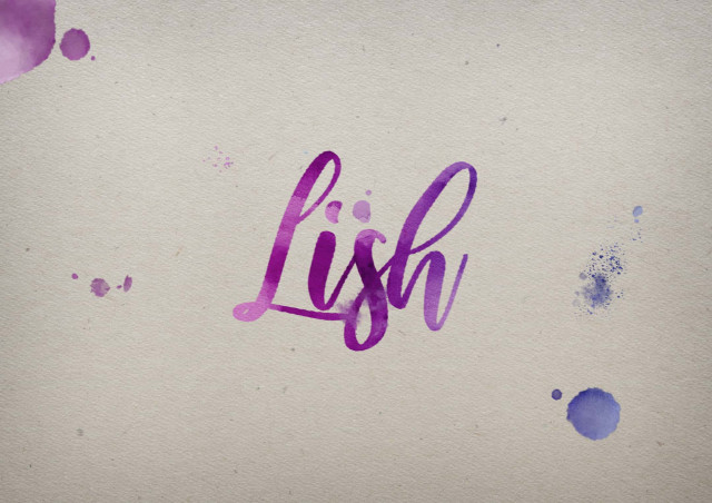 Free photo of Lish Watercolor Name DP