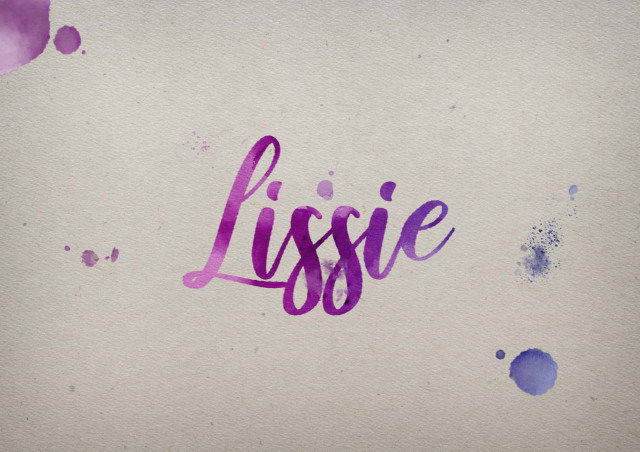 Free photo of Lissie Watercolor Name DP