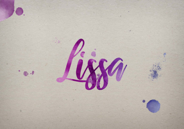 Free photo of Lissa Watercolor Name DP