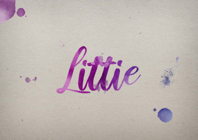 Free photo of Littie Watercolor Name DP