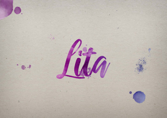 Free photo of Lita Watercolor Name DP