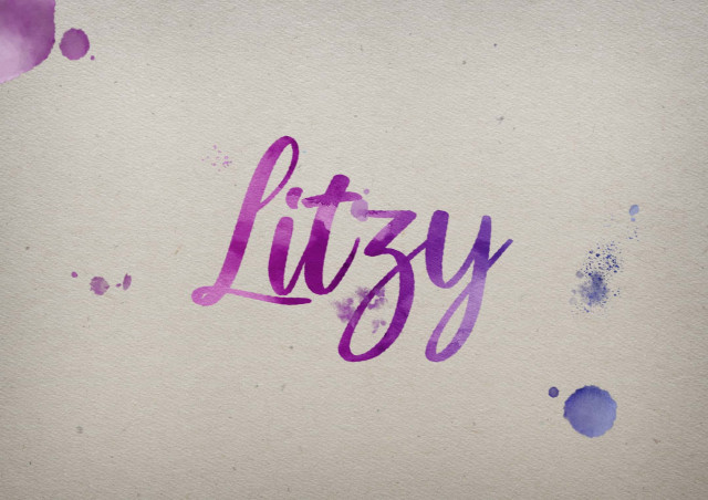 Free photo of Litzy Watercolor Name DP