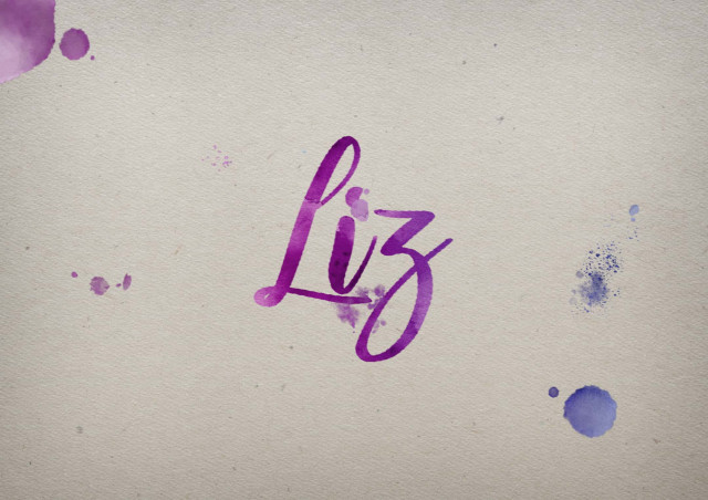 Free photo of Liz Watercolor Name DP