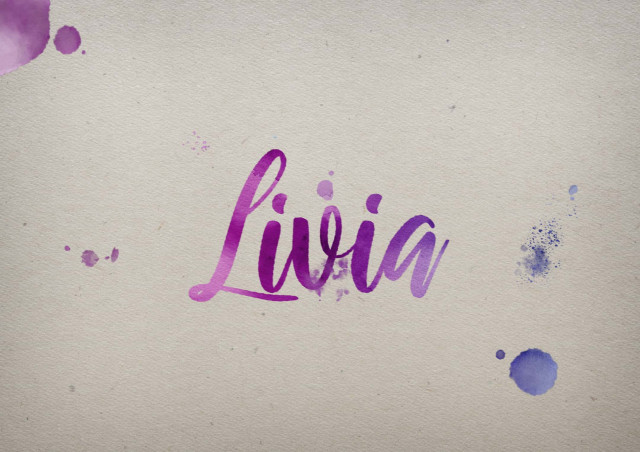 Free photo of Livia Watercolor Name DP