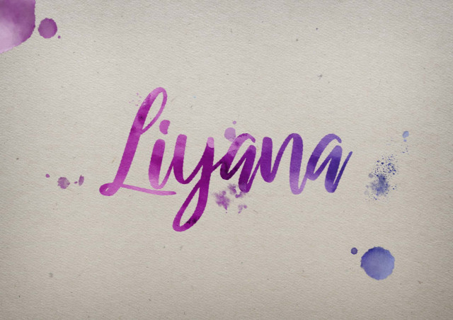 Free photo of Liyana Watercolor Name DP