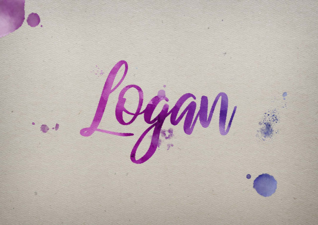 Free photo of Logan Watercolor Name DP