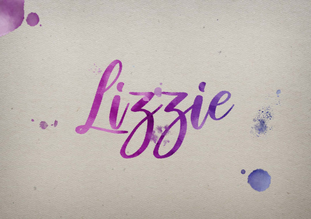 Free photo of Lizzie Watercolor Name DP