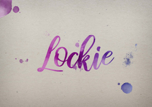 Free photo of Lockie Watercolor Name DP