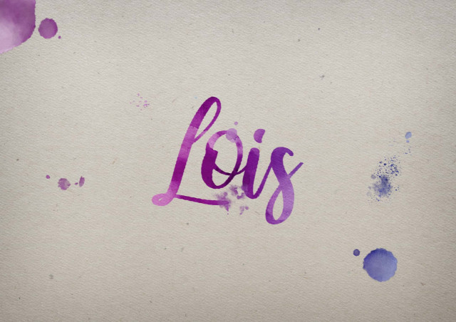 Free photo of Lois Watercolor Name DP