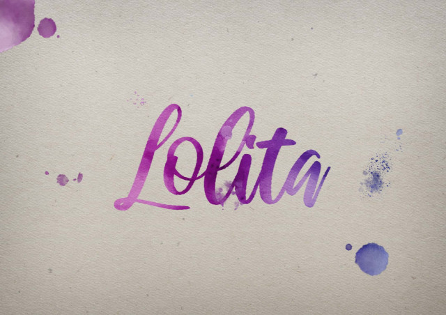 Free photo of Lolita Watercolor Name DP