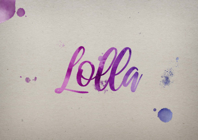 Free photo of Lolla Watercolor Name DP