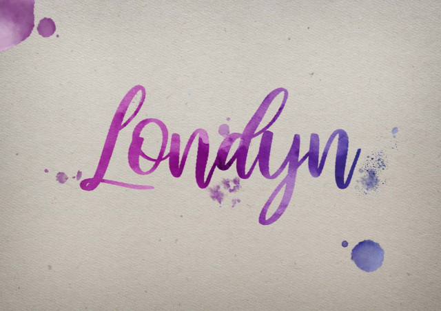 Free photo of Londyn Watercolor Name DP