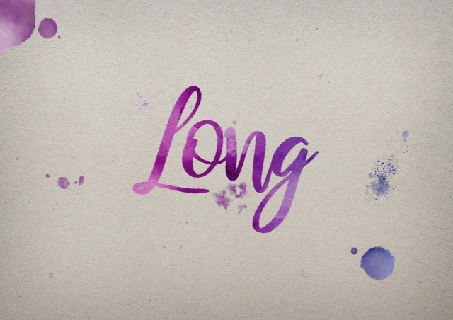 Free photo of Long Watercolor Name DP