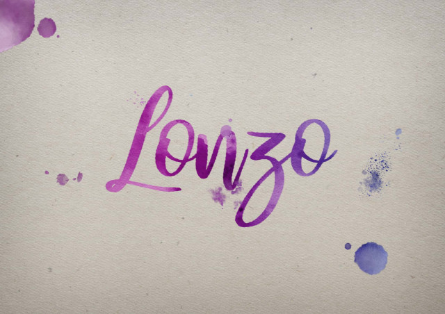 Free photo of Lonzo Watercolor Name DP