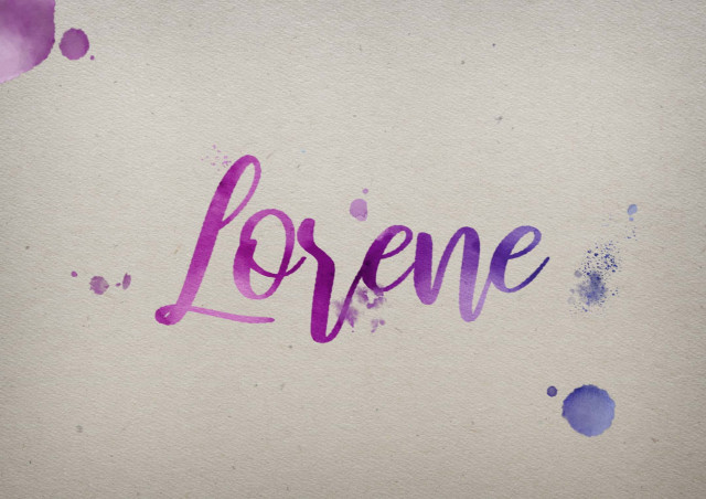 Free photo of Lorene Watercolor Name DP