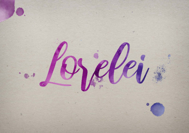 Free photo of Lorelei Watercolor Name DP