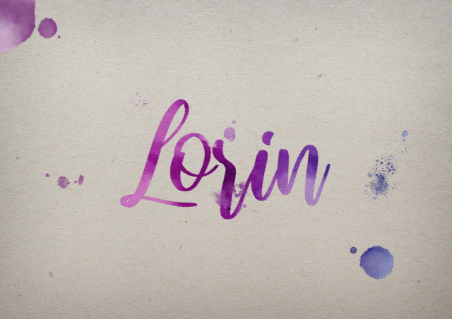 Free photo of Lorin Watercolor Name DP