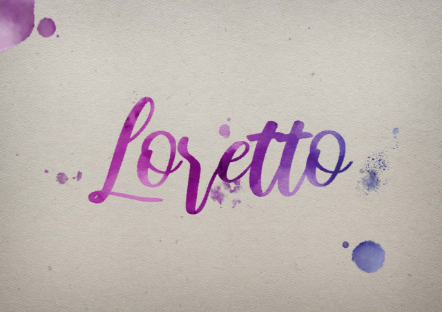 Free photo of Loretto Watercolor Name DP