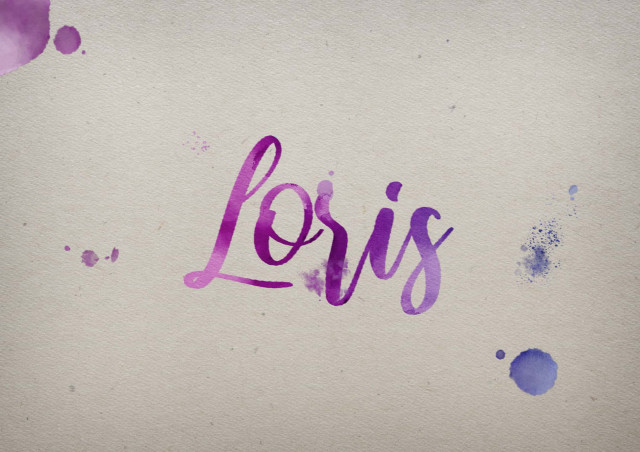 Free photo of Loris Watercolor Name DP