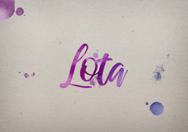 Free photo of Lota Watercolor Name DP