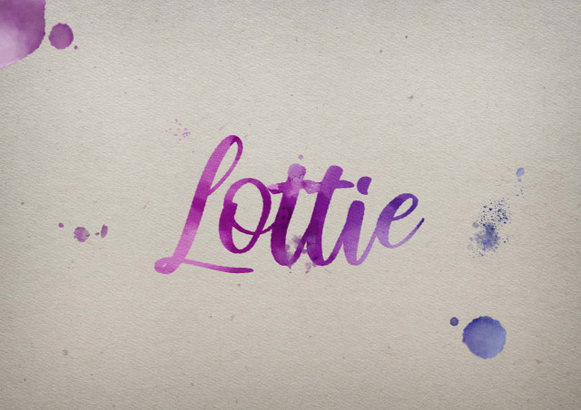 Free photo of Lottie Watercolor Name DP