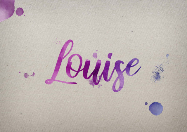Free photo of Louise Watercolor Name DP
