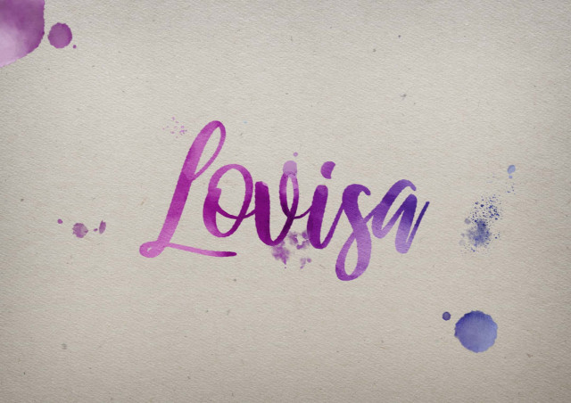 Free photo of Lovisa Watercolor Name DP