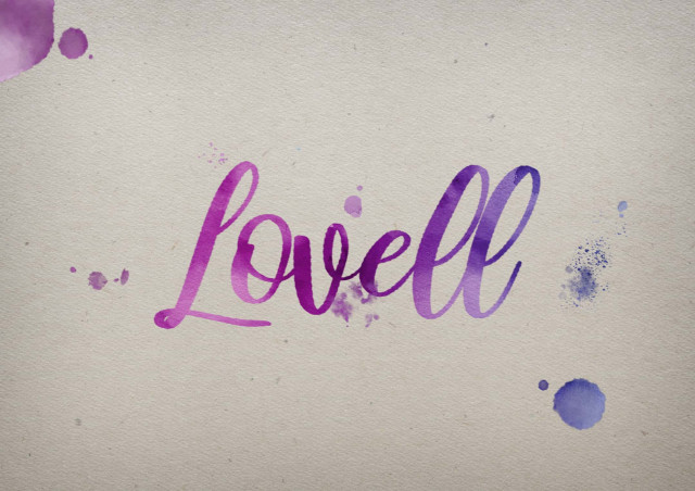 Free photo of Lovell Watercolor Name DP