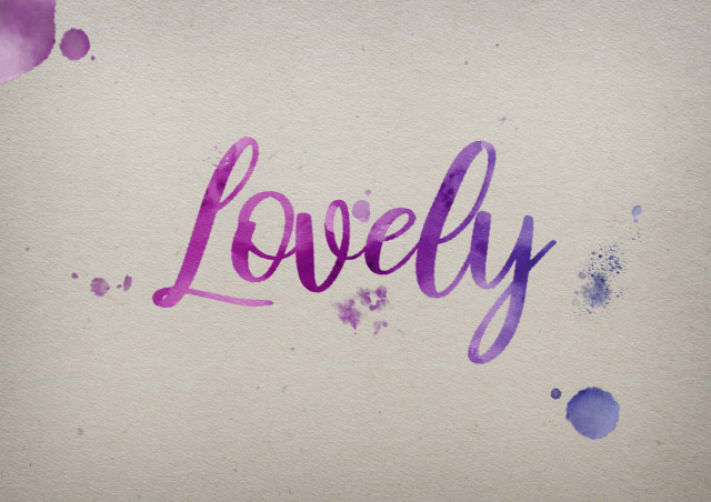 Free photo of Lovely Watercolor Name DP