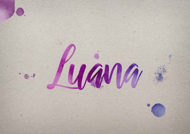 Free photo of Luana Watercolor Name DP