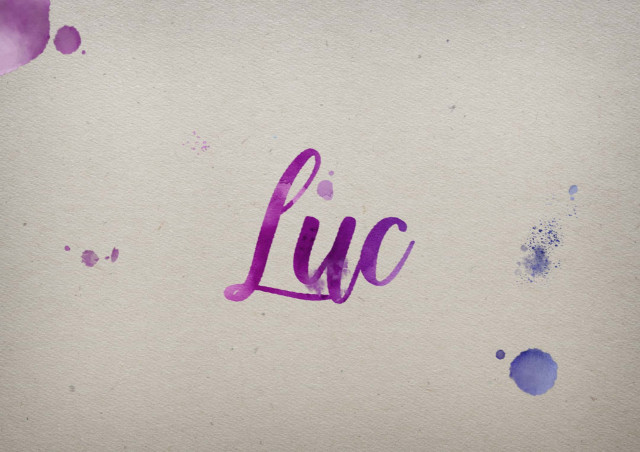 Free photo of Luc Watercolor Name DP