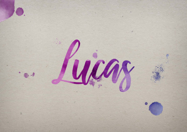 Free photo of Lucas Watercolor Name DP